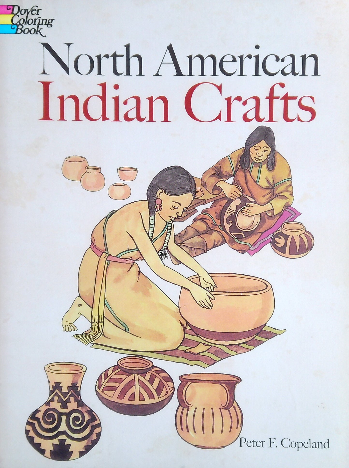 North American Indian Crafts Colouring Book