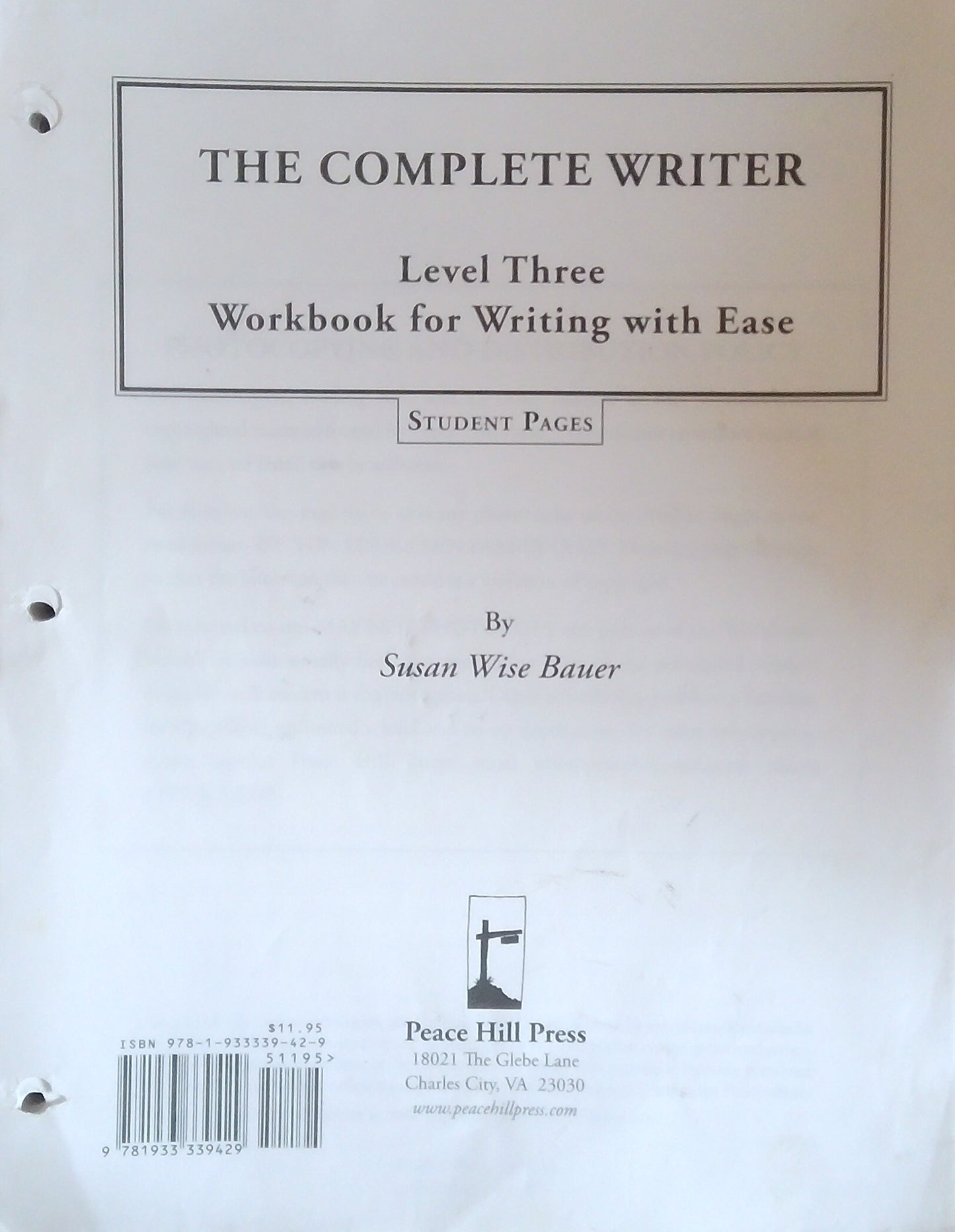 Writing With Ease Level 3: Student Pages