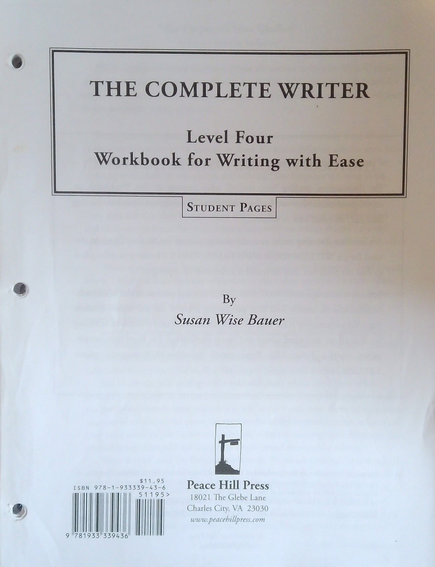 Writing With Ease Level 4: Student Pages