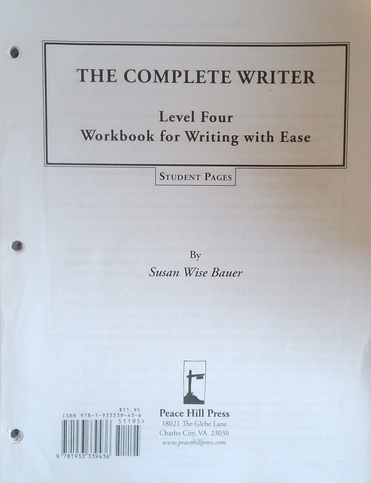 Writing With Ease Level 4: Student Pages