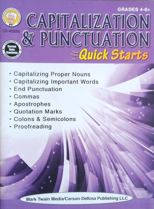 Capitalization & Punctuation Quick Starts