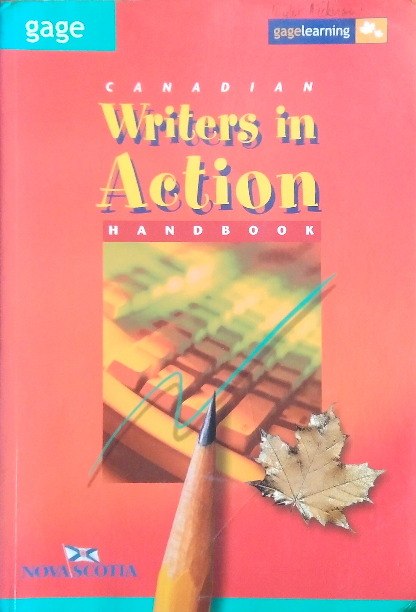 Canadian Writers In Action Handbook