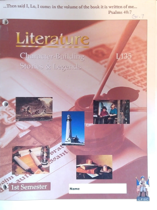 Literature: Character-Building Stories & Legends - 1st Semester