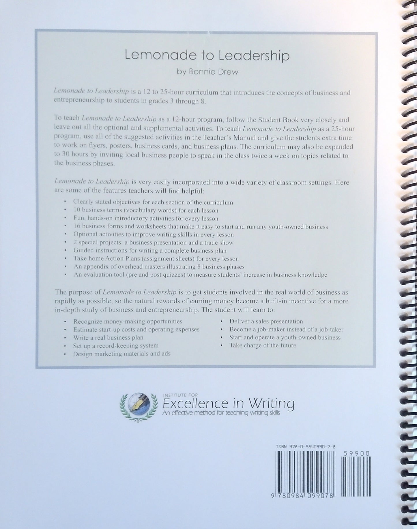 IEW: Lemonade To Leadership Bundle