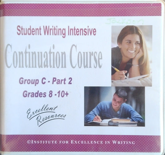 IEW: Continuation Course DVD Set: Group C, Part 2