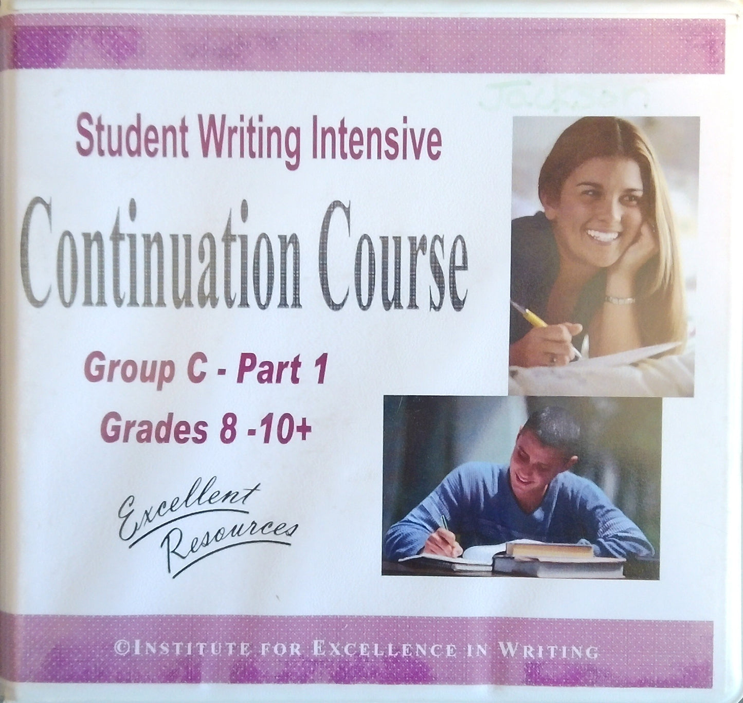 IEW: Continuation Course DVD Set: Group C, Part 1