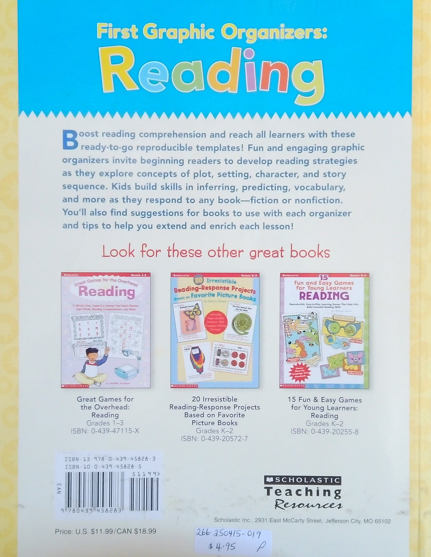 First Graphic Organizers: Reading