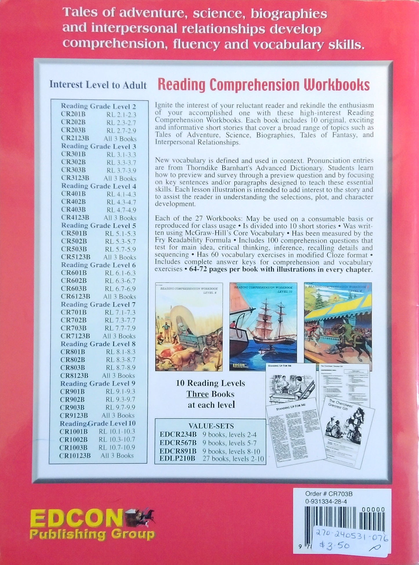 Reading Comprehension: Vocabulary Development Series, Level 7
