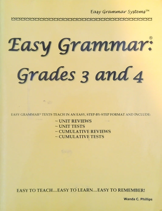 Easy Grammar: Grades 3 & 4