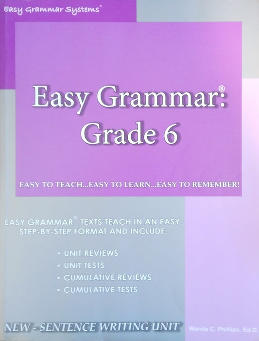Easy Grammar: Grade 6