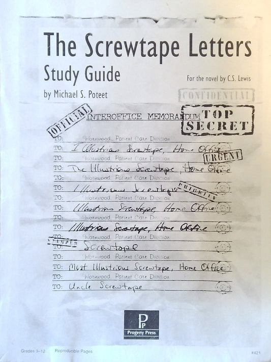 The Screwtape Letters Study Guide