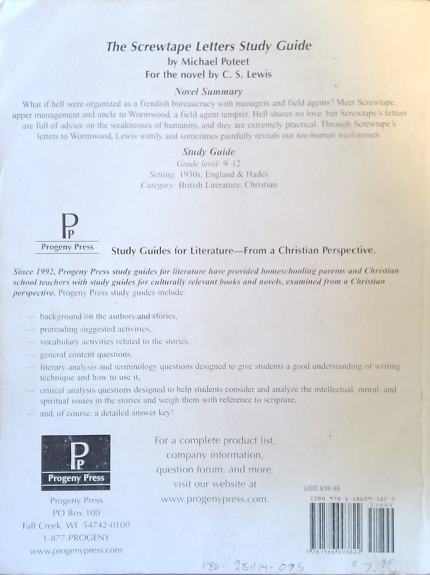 The Screwtape Letters Study Guide