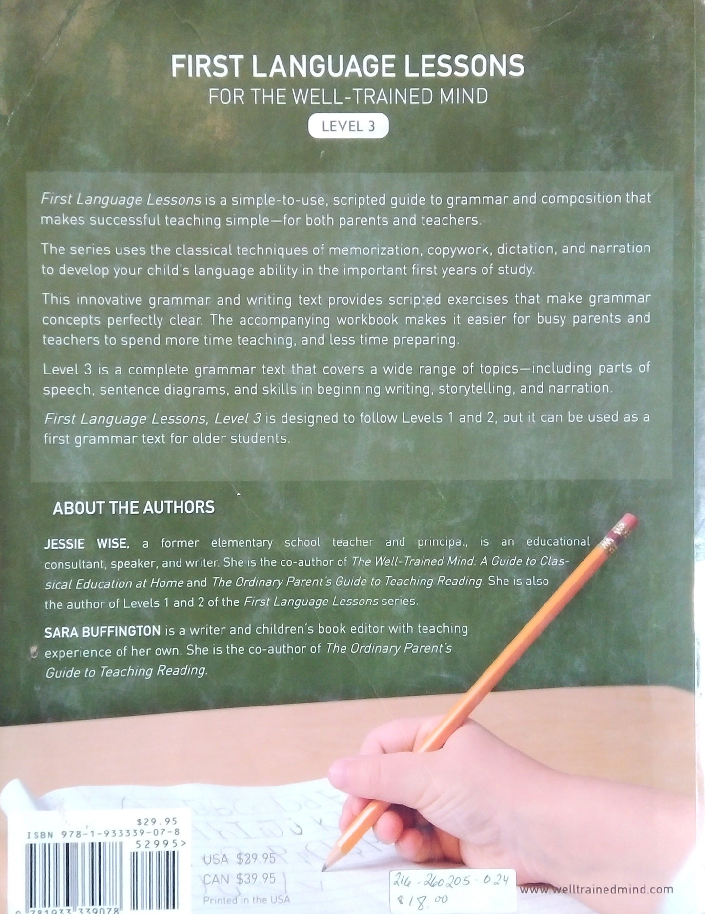 First Language Lessons For The Well-Trained Mind: Level 3