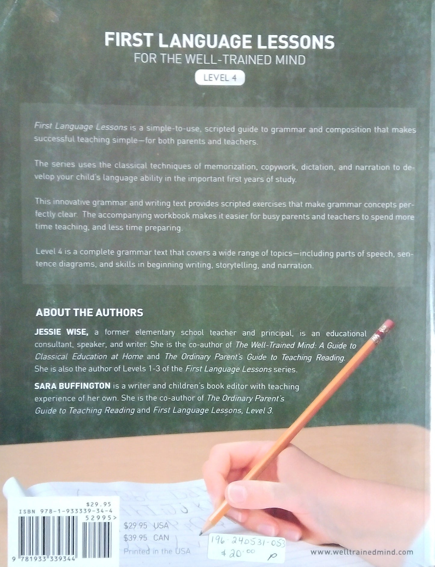 First Language Lessons For The Well-Trained Mind: Level 4