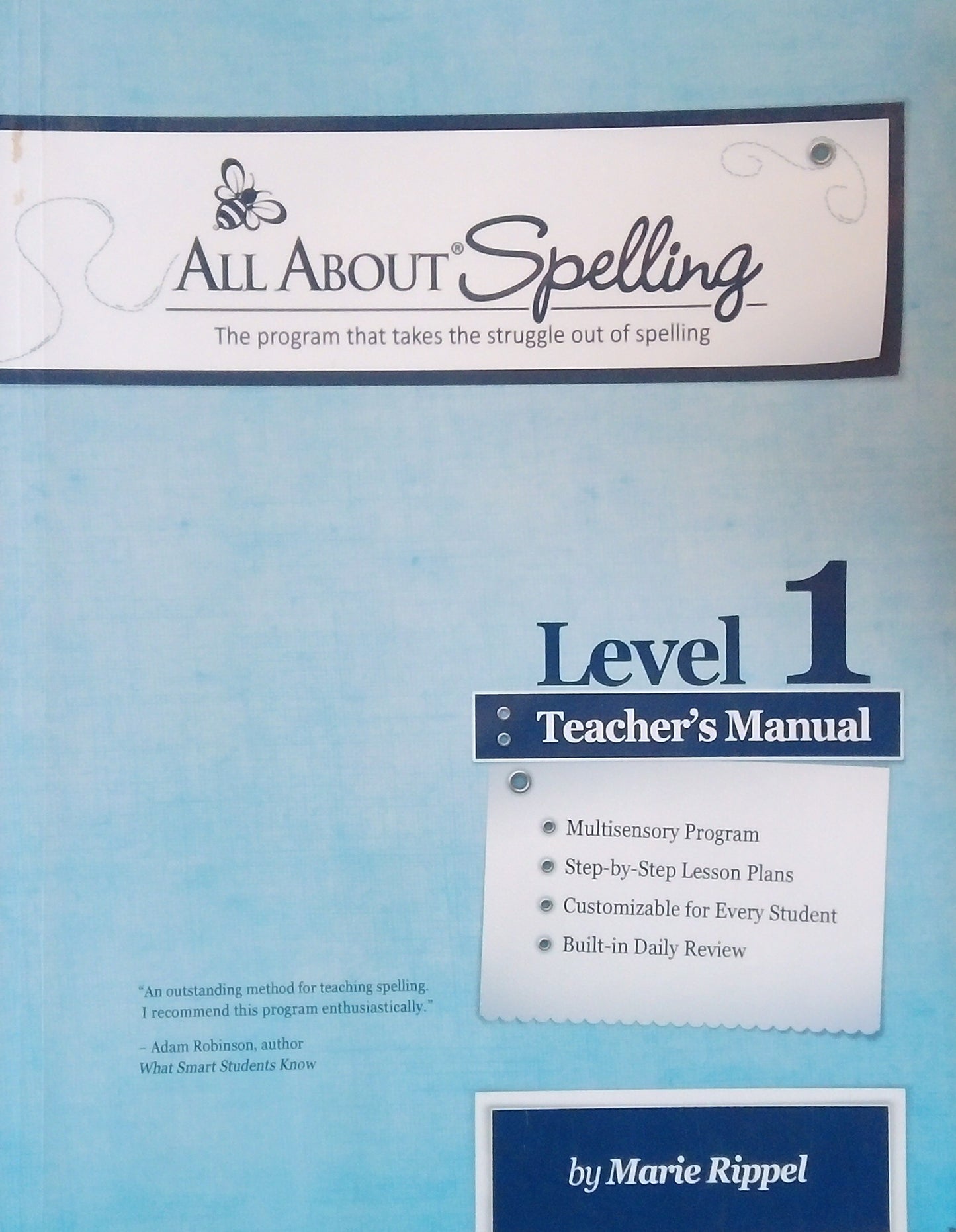 All About Spelling: Level 1 Teacher's Manual
