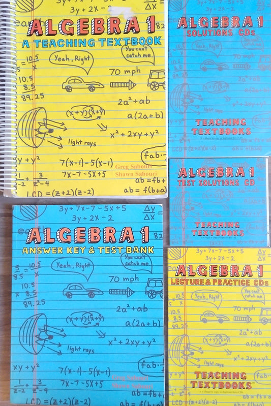 Teaching Textbooks: Algebra 1 Set