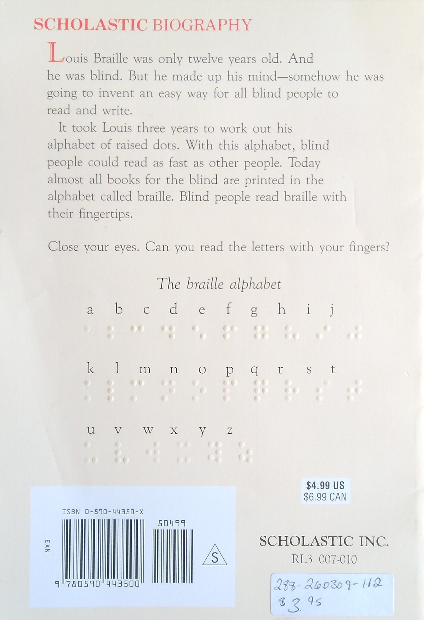 Louis Braille: The Boy Who Invented Books For The Blind