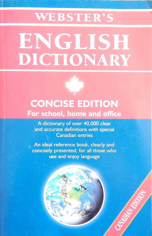 Webster's English Dictionary: Canadian Edition