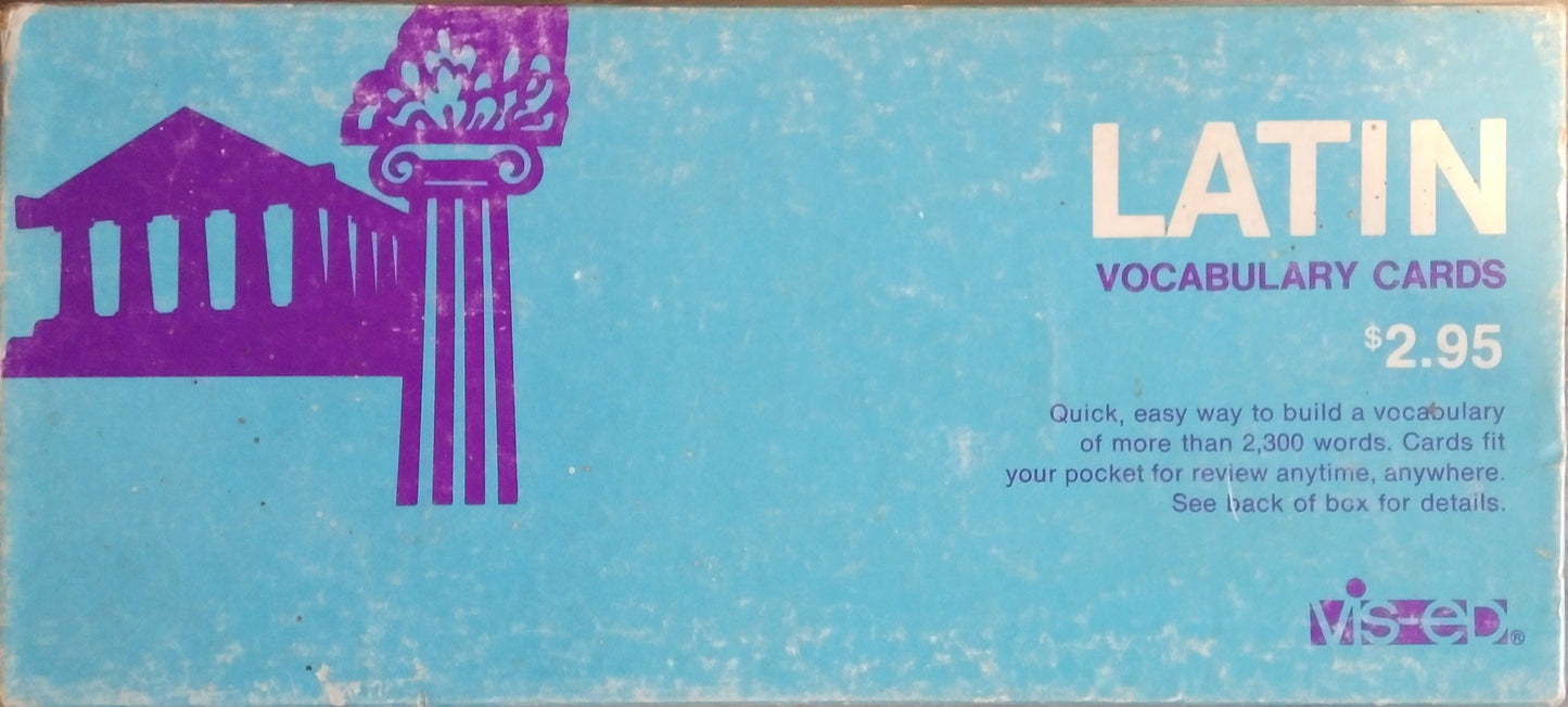 Latin Vocabulary Cards