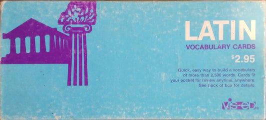 Latin Vocabulary Cards