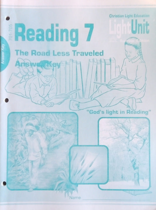 CLE Reading 7 Answer Key: L.U. 701-705