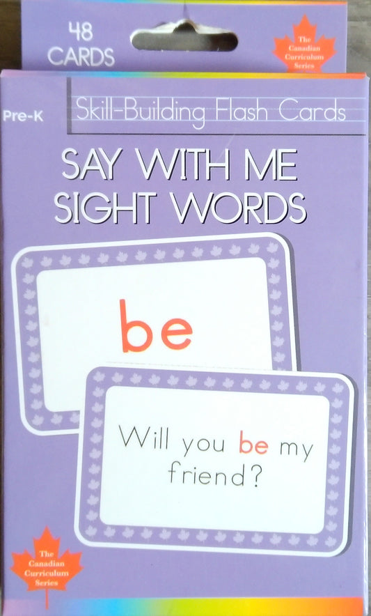 Say With Me Sight Words Flash Cards