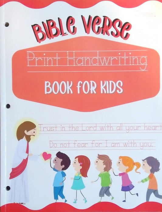 Bible Verse Print Handwriting Book For Kids