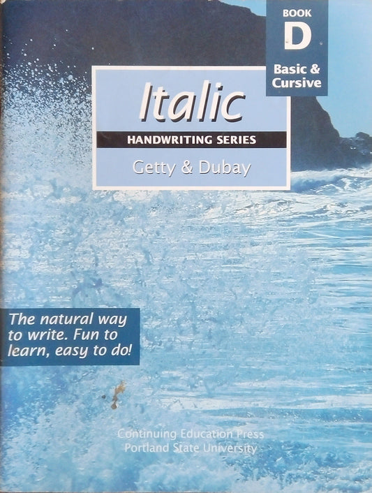 Getty-Dubay Italic Handwriting Series: Book D