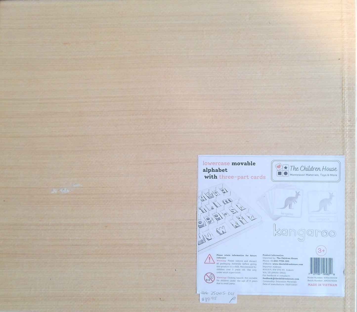 Montessori Lowercase Movable Alphabet