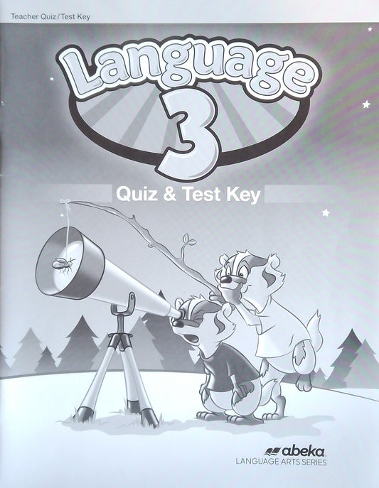 Language 3 Quiz/Test Key