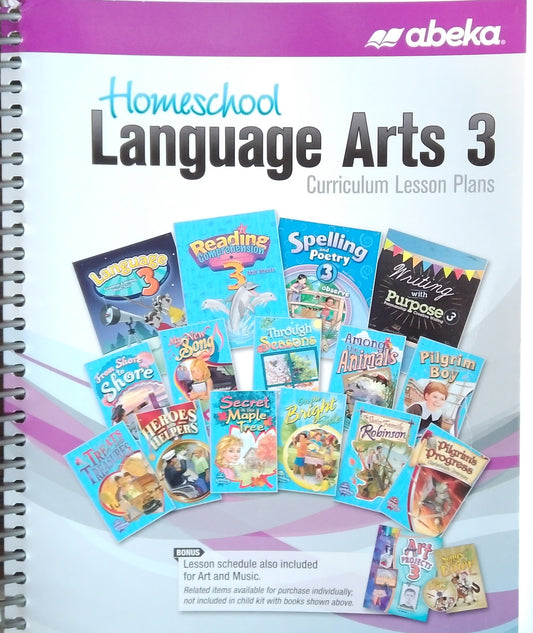 Homeschool Language Arts 3 Curriculum Lesson Plans