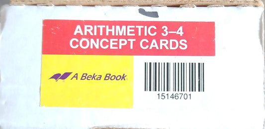 Arithmetic 3-4 Concept Cards