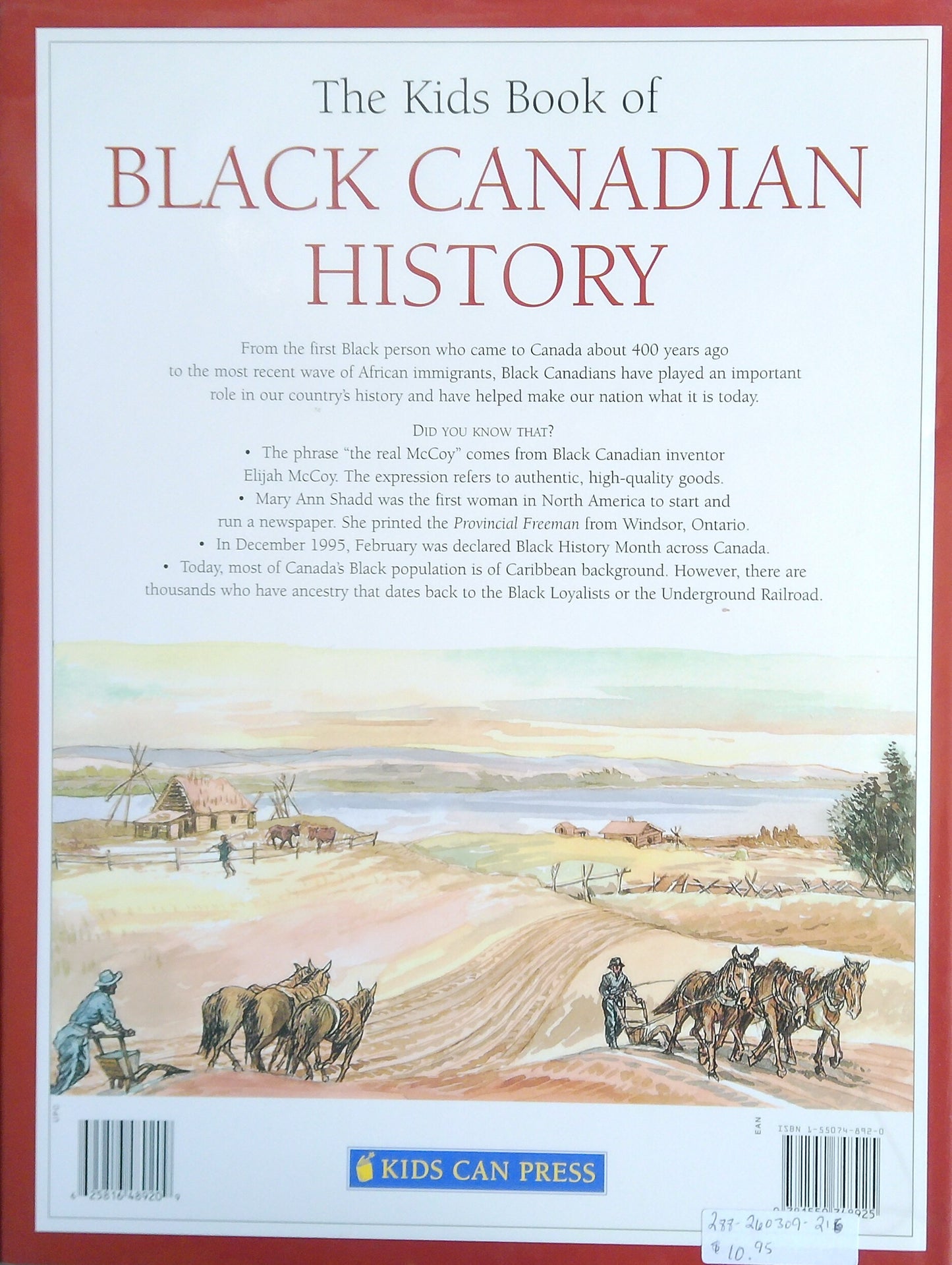 The Kids Book Of Black Canadian History