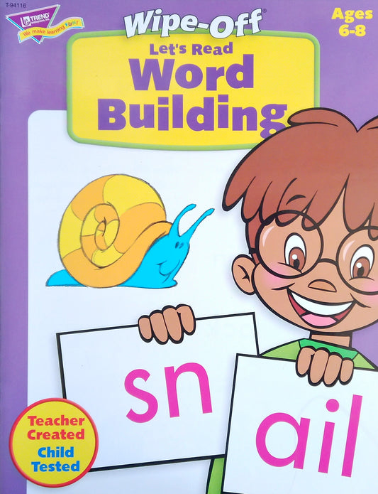 Wipe-Off Let's Read: Word Building