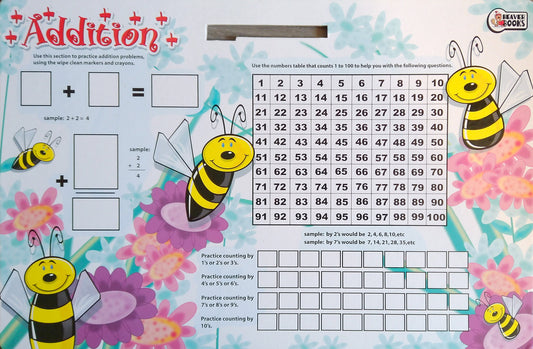 Addition+ Wipe-Clean Math Board