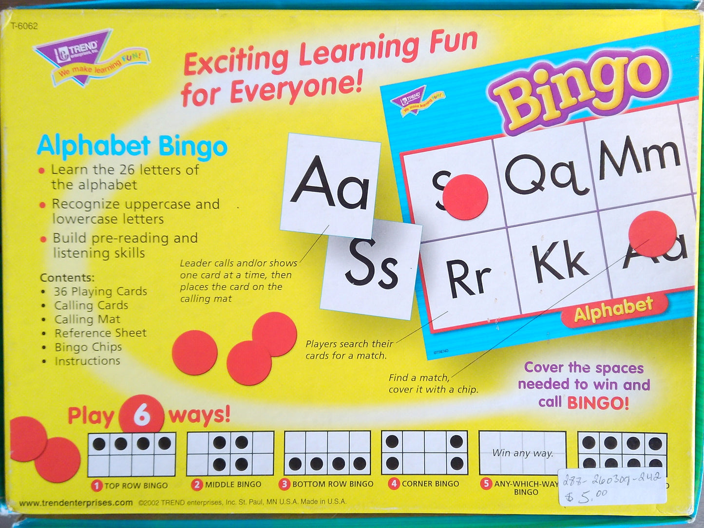 Alphabet Bingo