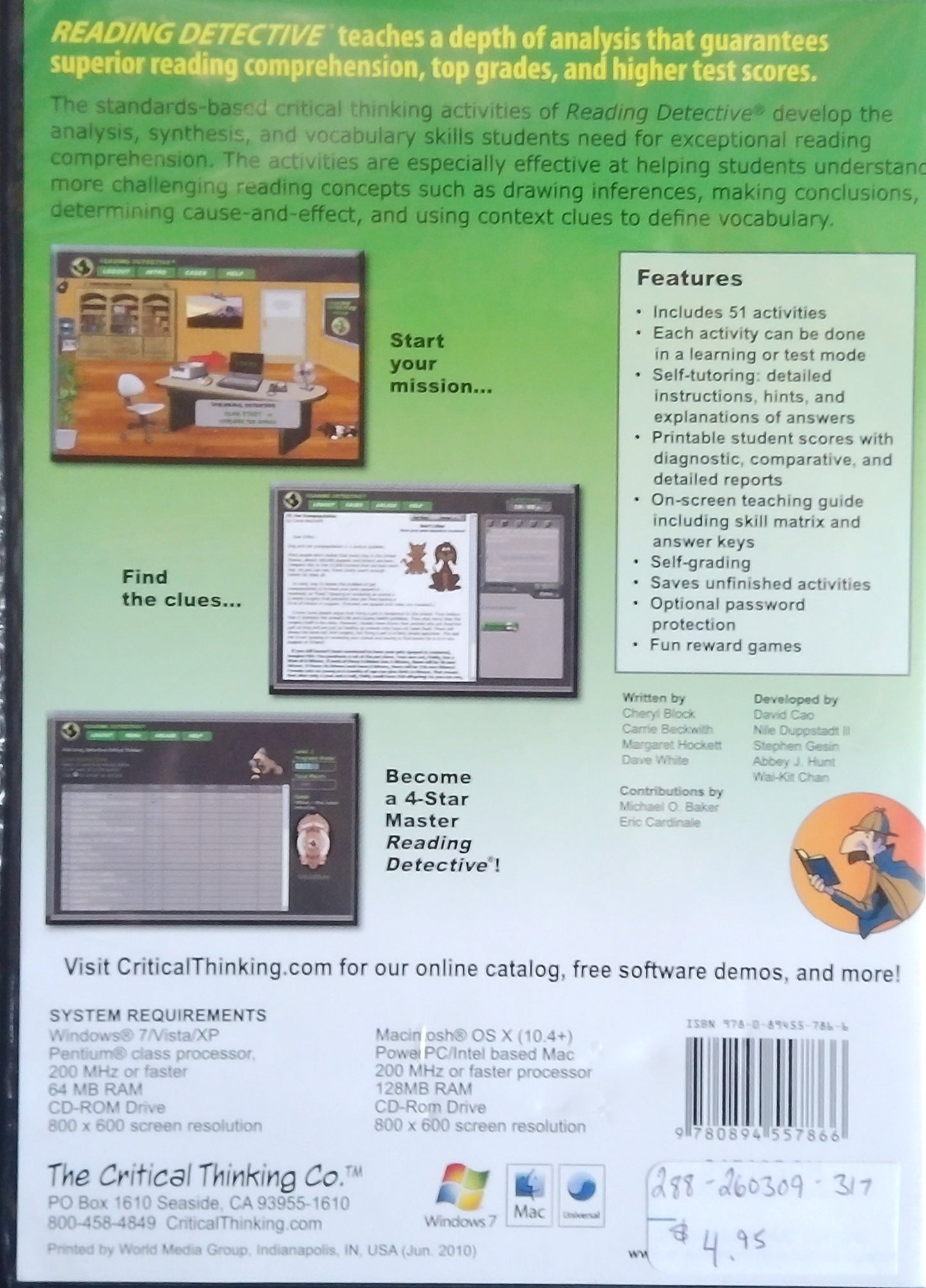 Reading Detective A1 CD-ROM
