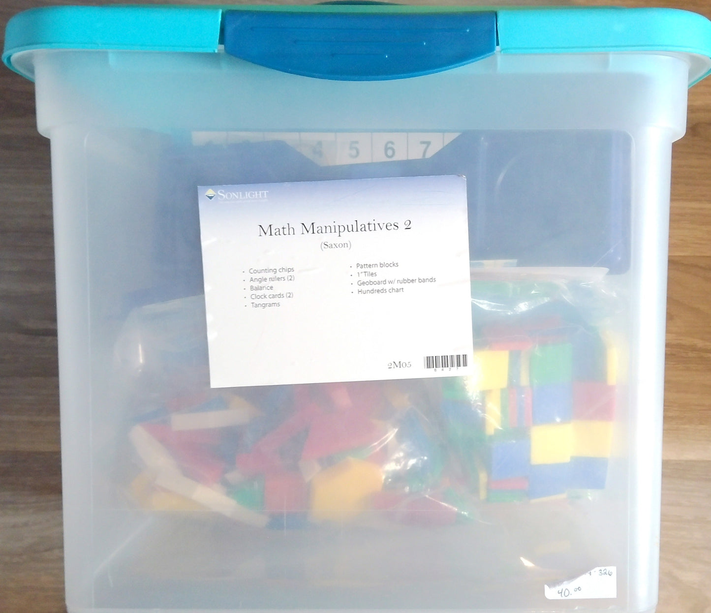 Saxon Math Manipulatives 2