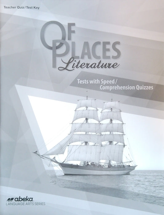 Of Places: Quiz/Test Key