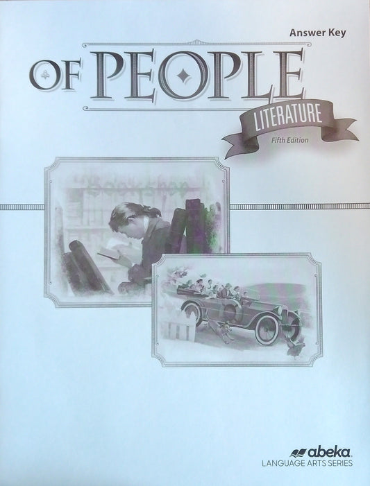 Of People: Answer Key