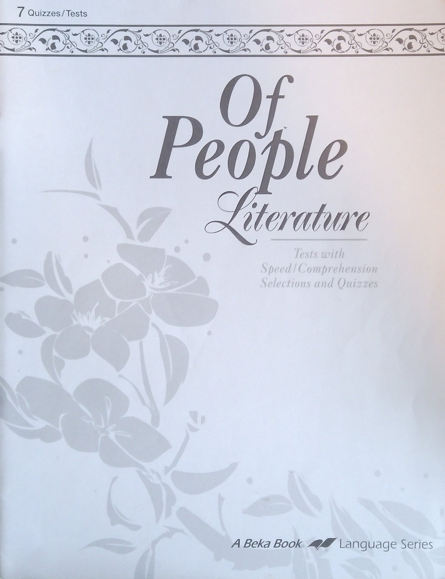 Of People: Quizzes/Tests