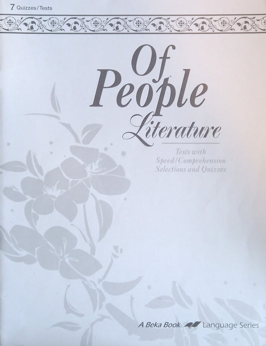 Of People: Quizzes/Tests