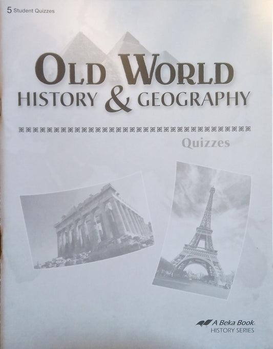 Old World History & Geography: Quizzes