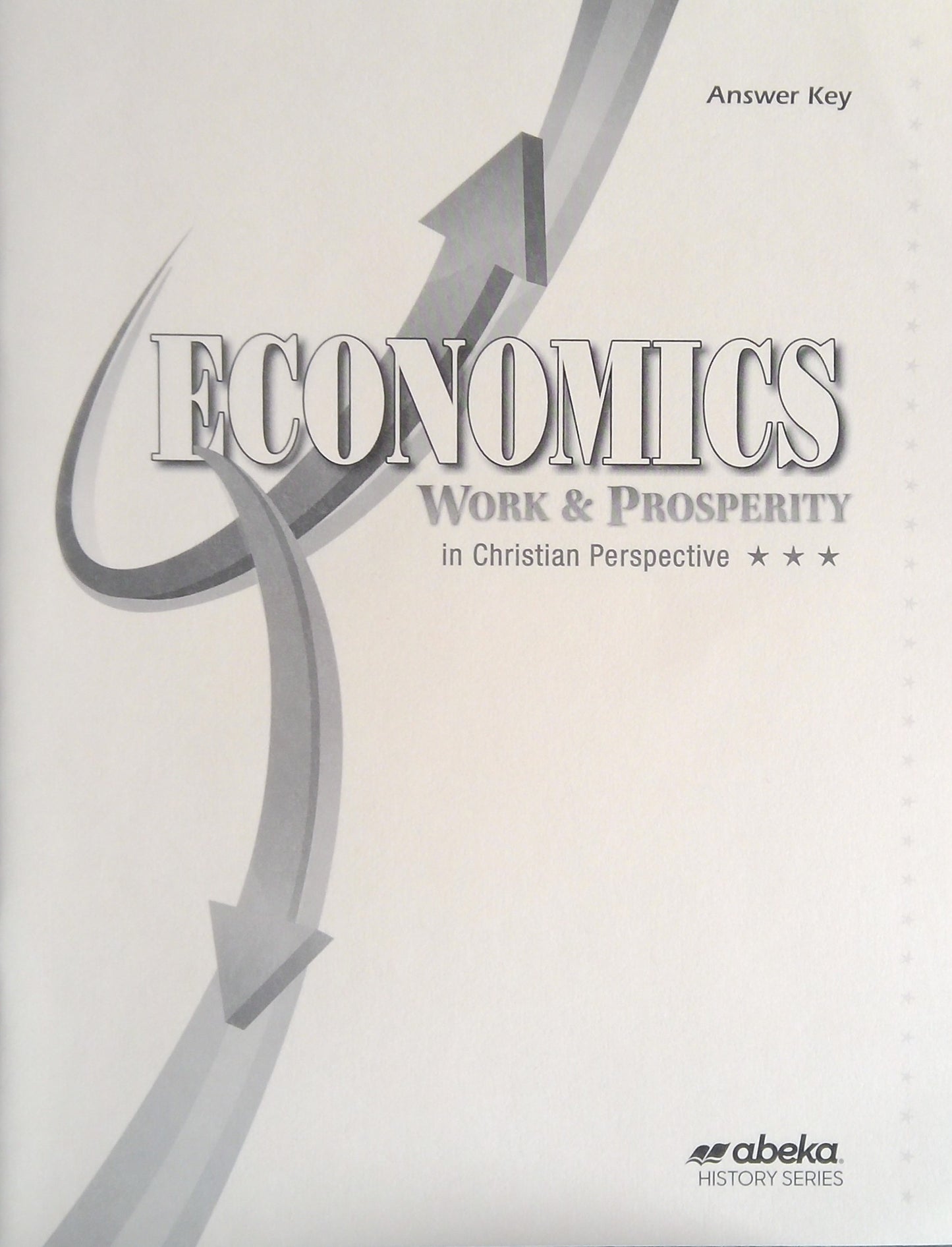 Economics: Work & Prosperity Answer Key