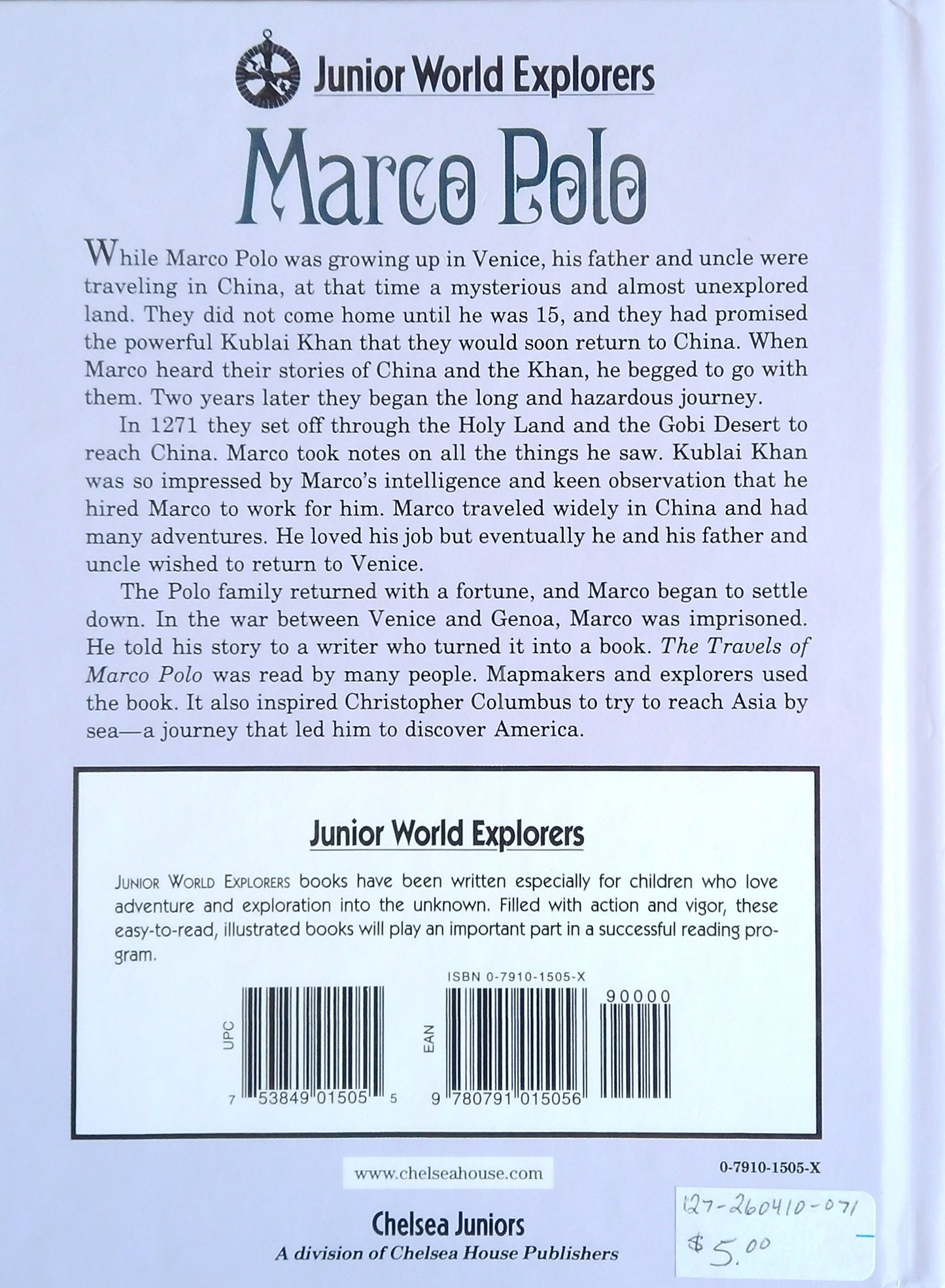 Junior World Explorers: Marco Polo