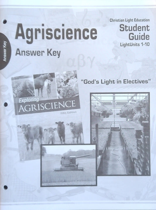 Agriscience Answer Key
