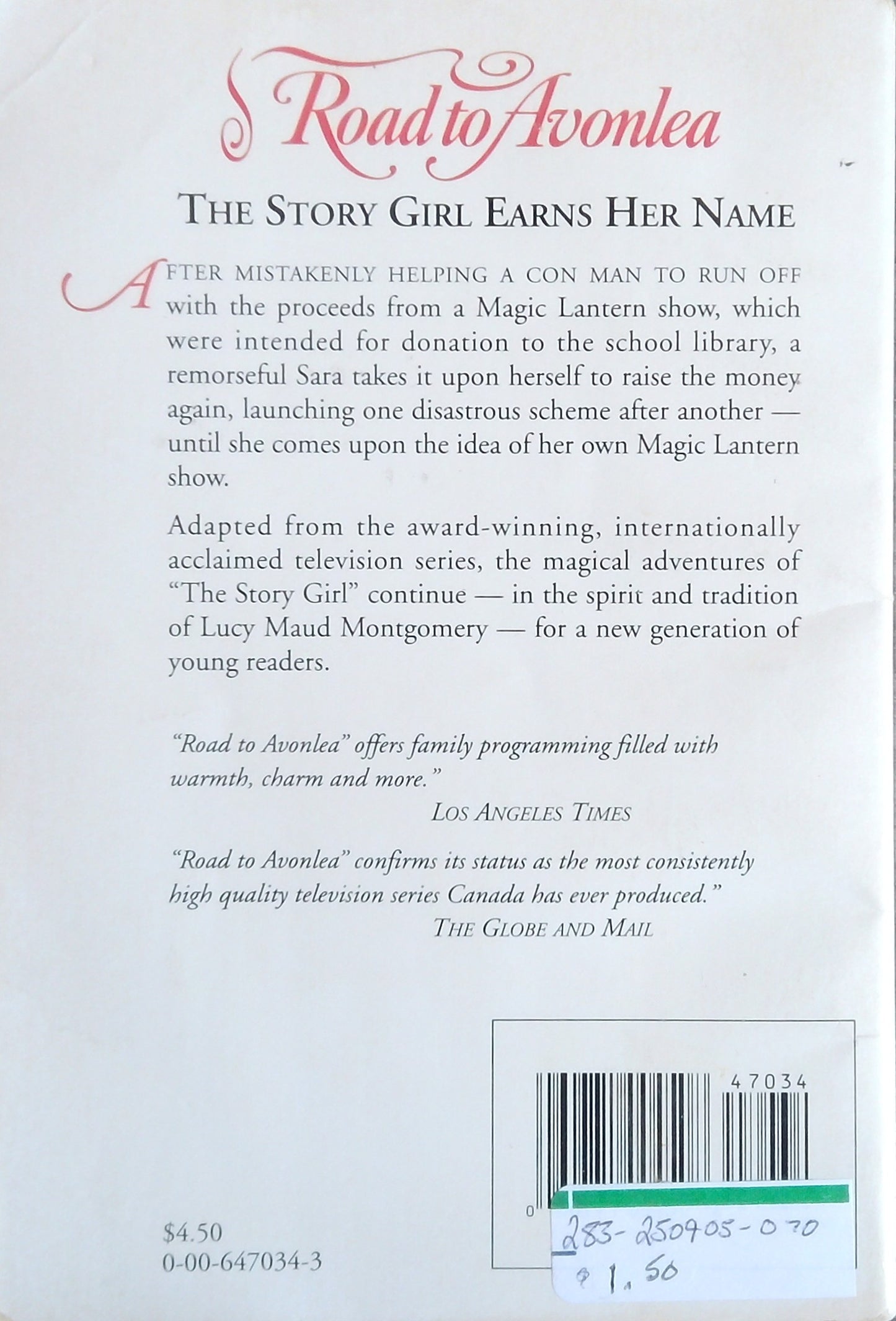 The Story Girl Earns Her Name
