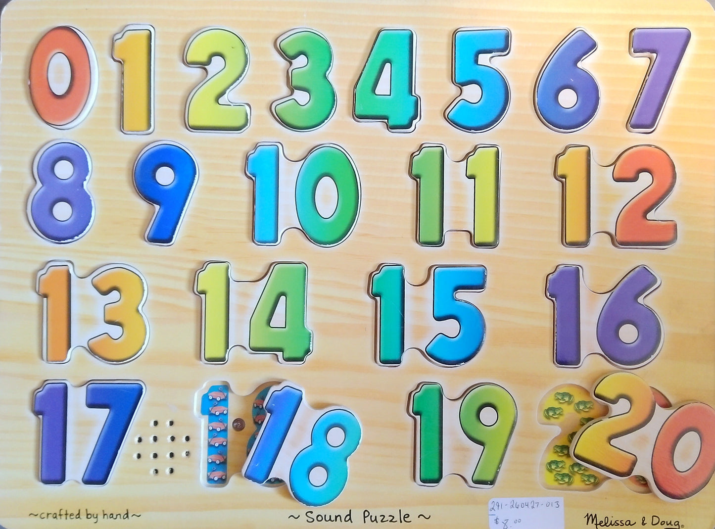 Wooden Numbers Puzzle