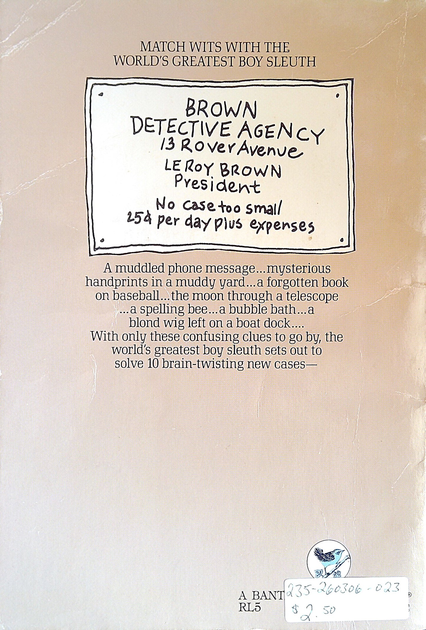 Encyclopedia Brown And The Case Of The Mysterious Handprints