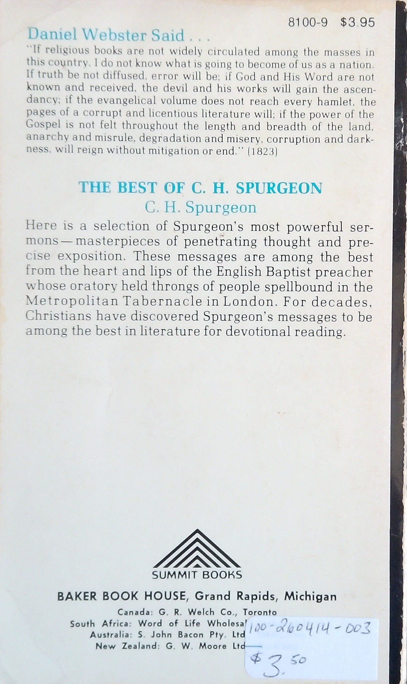The Best Of C.H. Spurgeon